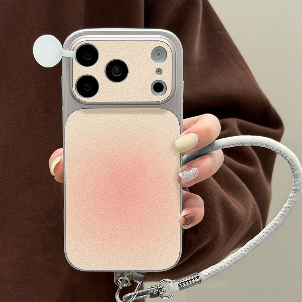 Phone Cases With Stand - Casing HP Motif Leci Untuk iPhone