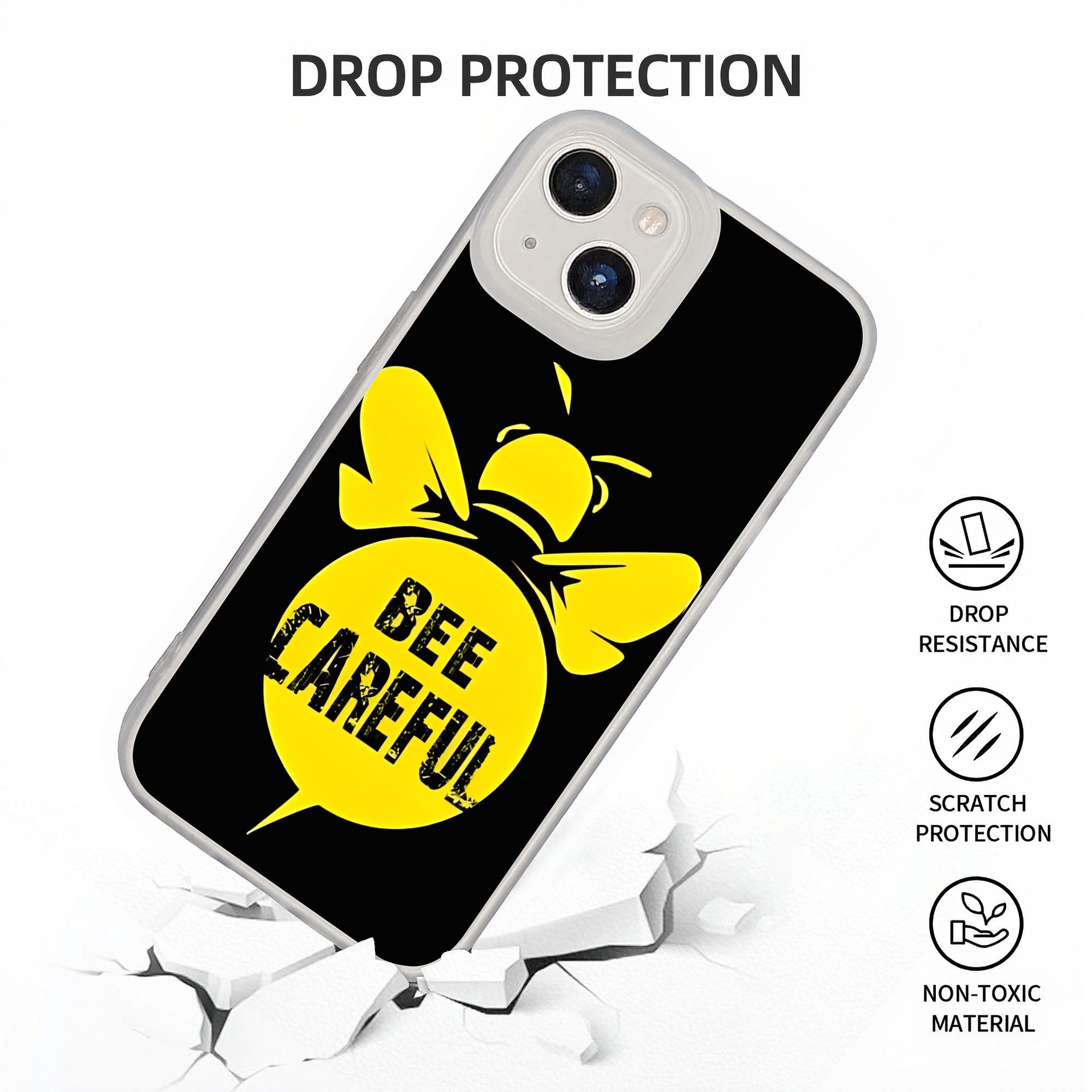 Phone Cases Typo - Casing HP Anti Benturan Model Bee