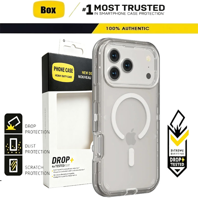 Phone Cases Heavy Duty - Casing Pelindung OTT Armor BOX Transparan