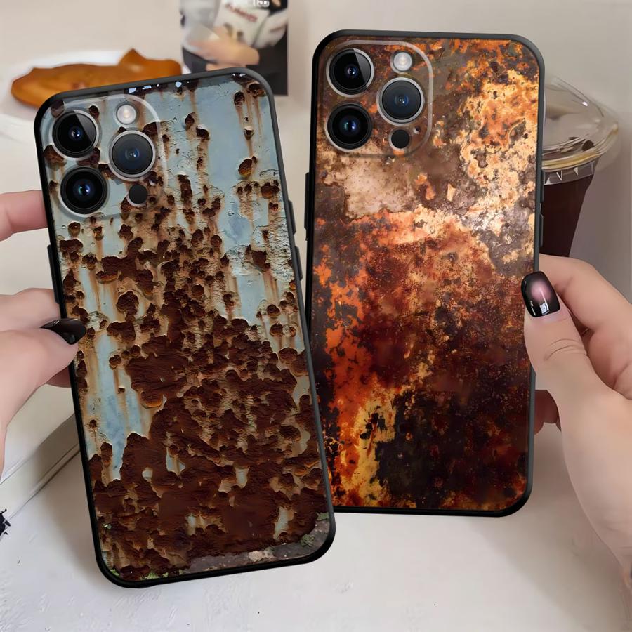 Phone Cases Designer - Casing Desain Retro Rust untuk iPhone
