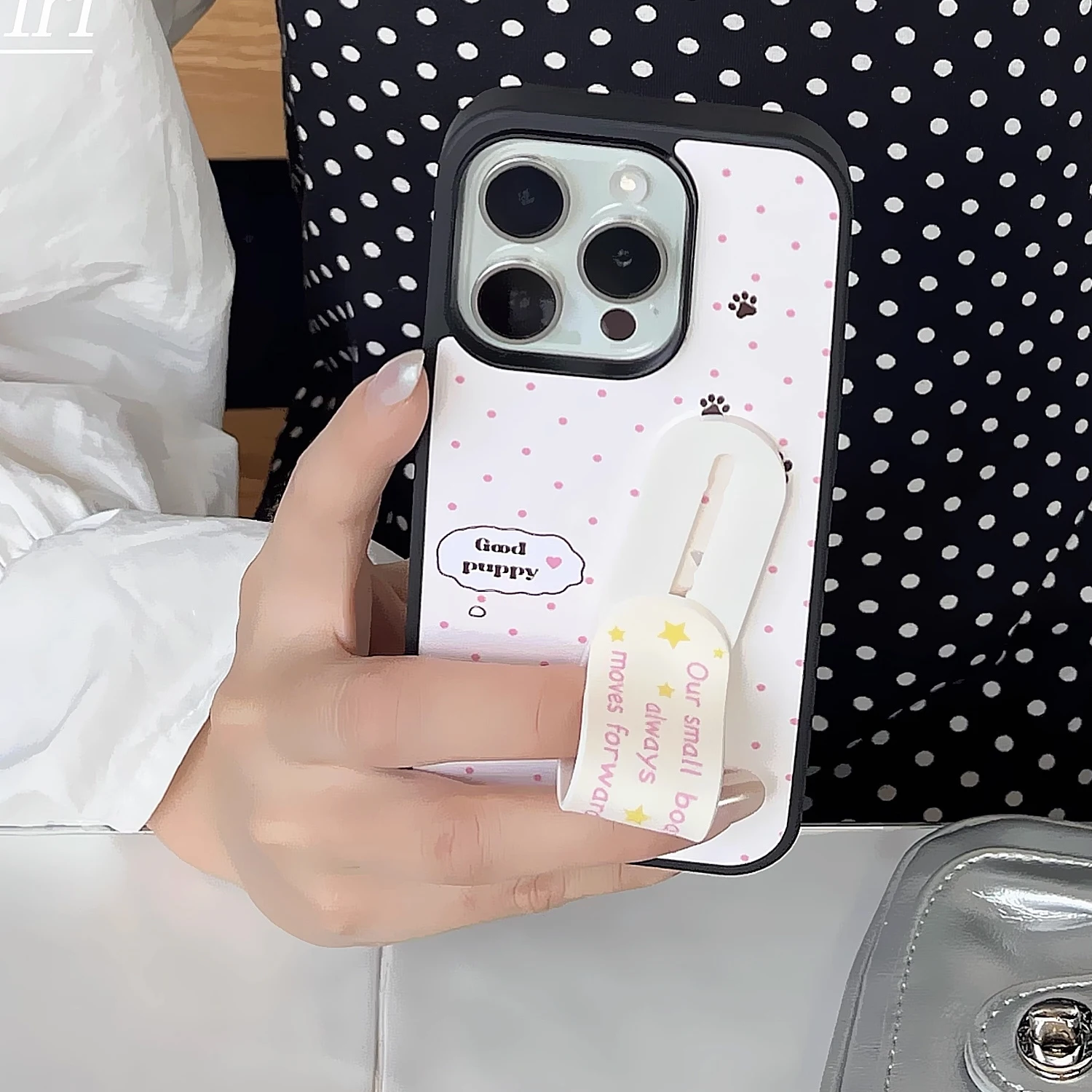 Phone Cases With Stand - Casing HP INS Pink Wave Point