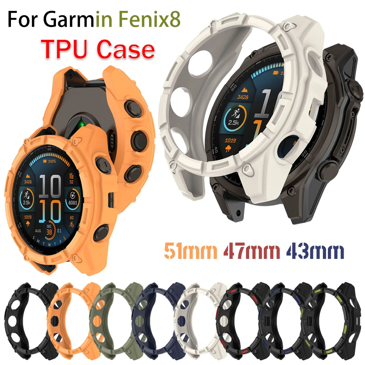 Phone Cases Android - Casing TPU untuk Garmin Fenix8, pelindung