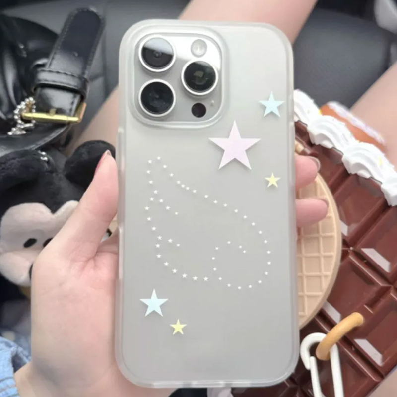 Casing Ponsel Transparan Motif - Phone Cases Polka Dot ulasan dan harga