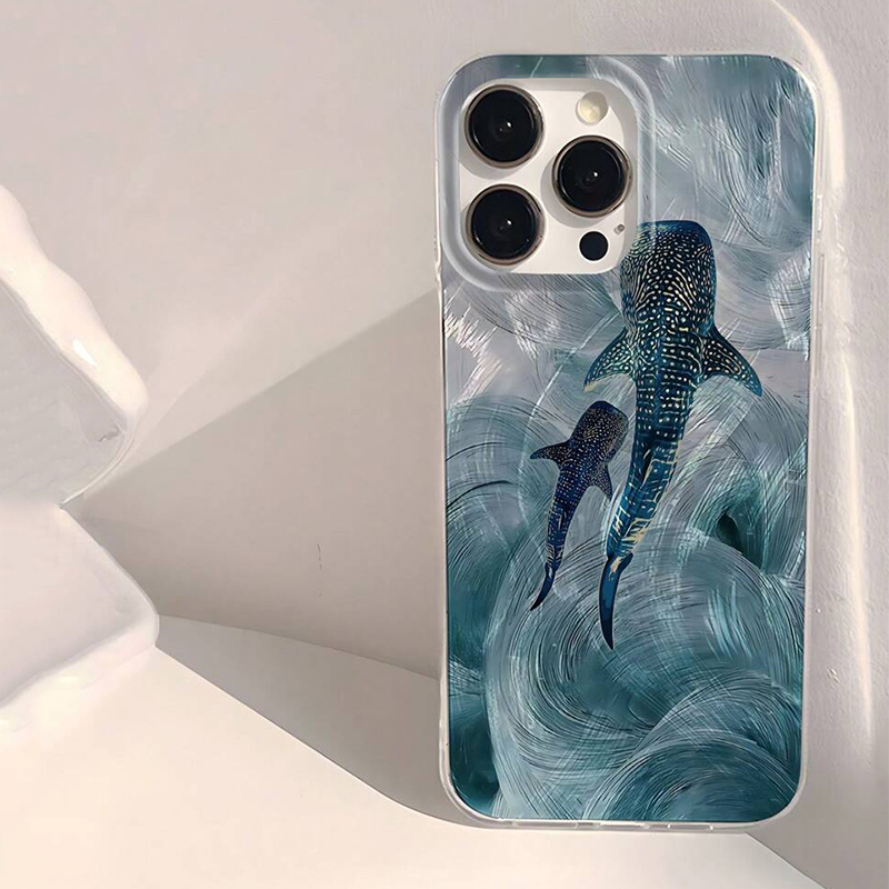 Casing Ponsel Desain Paus Hiu  - Phone Cases Designer ulasan dan harga
