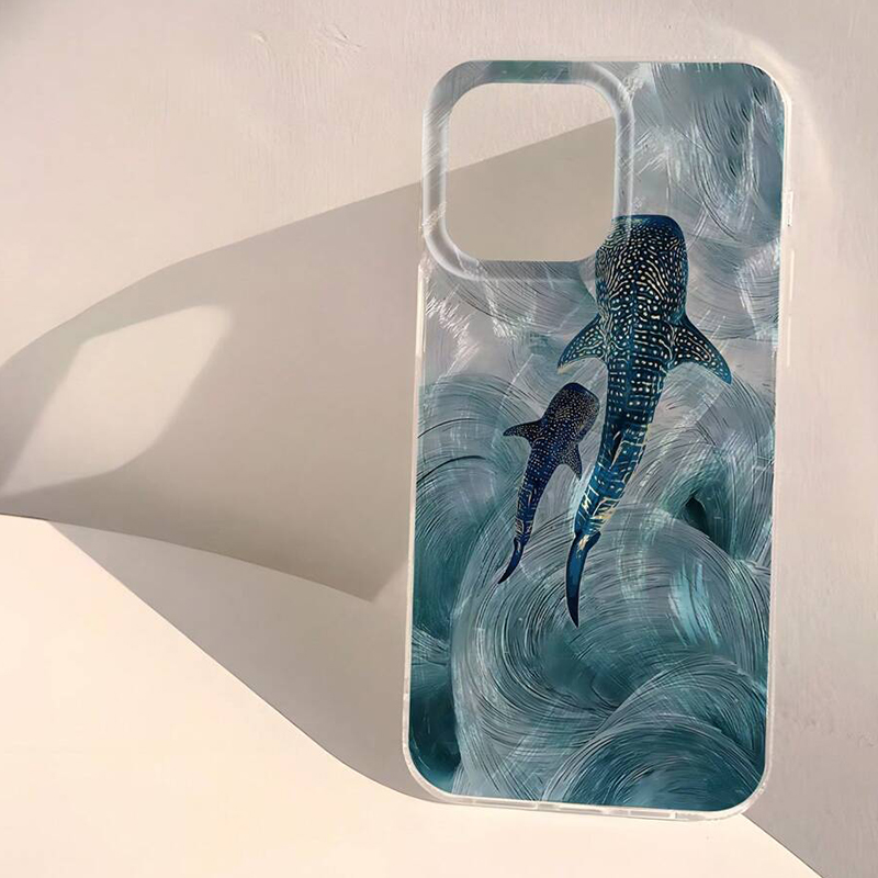 Casing Ponsel Desain Paus Hiu  - Phone Cases Designer ulasan dan harga