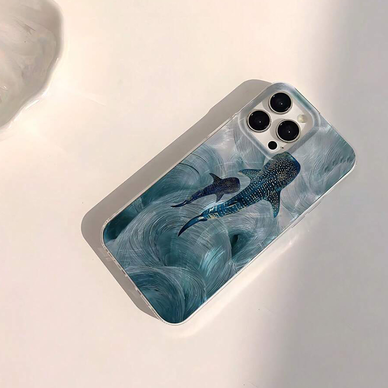 Casing Ponsel Desain Paus Hiu  - Phone Cases Designer ulasan dan harga
