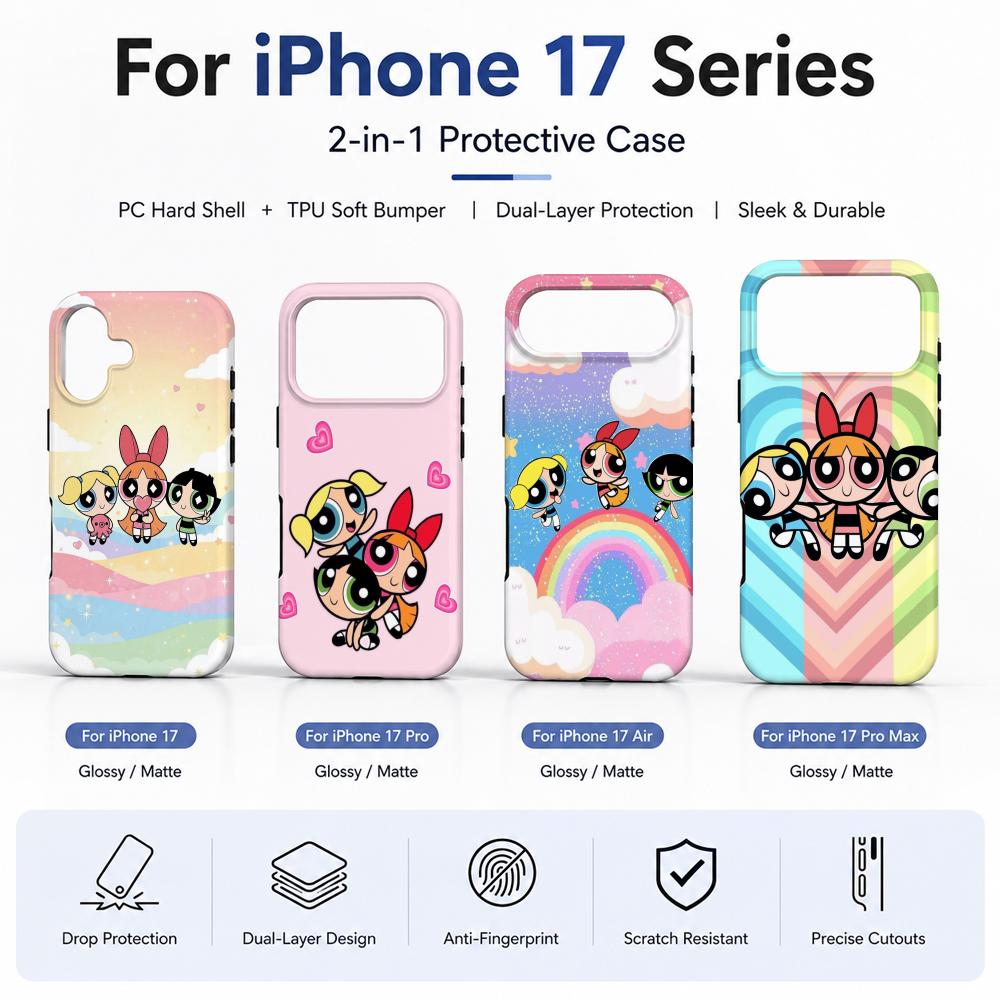 Casing Ponsel Anime P-Powerpuf - Phone Cases Cool Girl ulasan dan harga