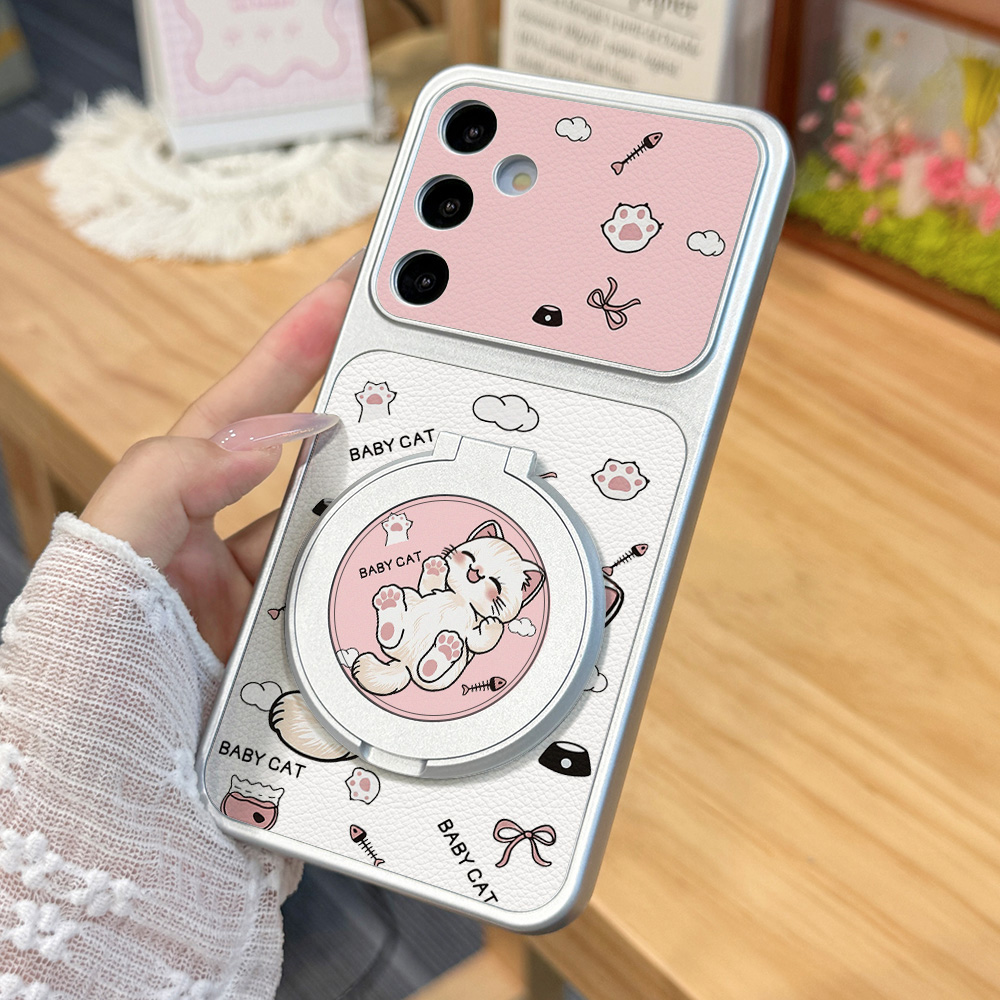 Casing Ponsel Kartun Kucing Lu - Phone Cases With Stand ulasan dan harga
