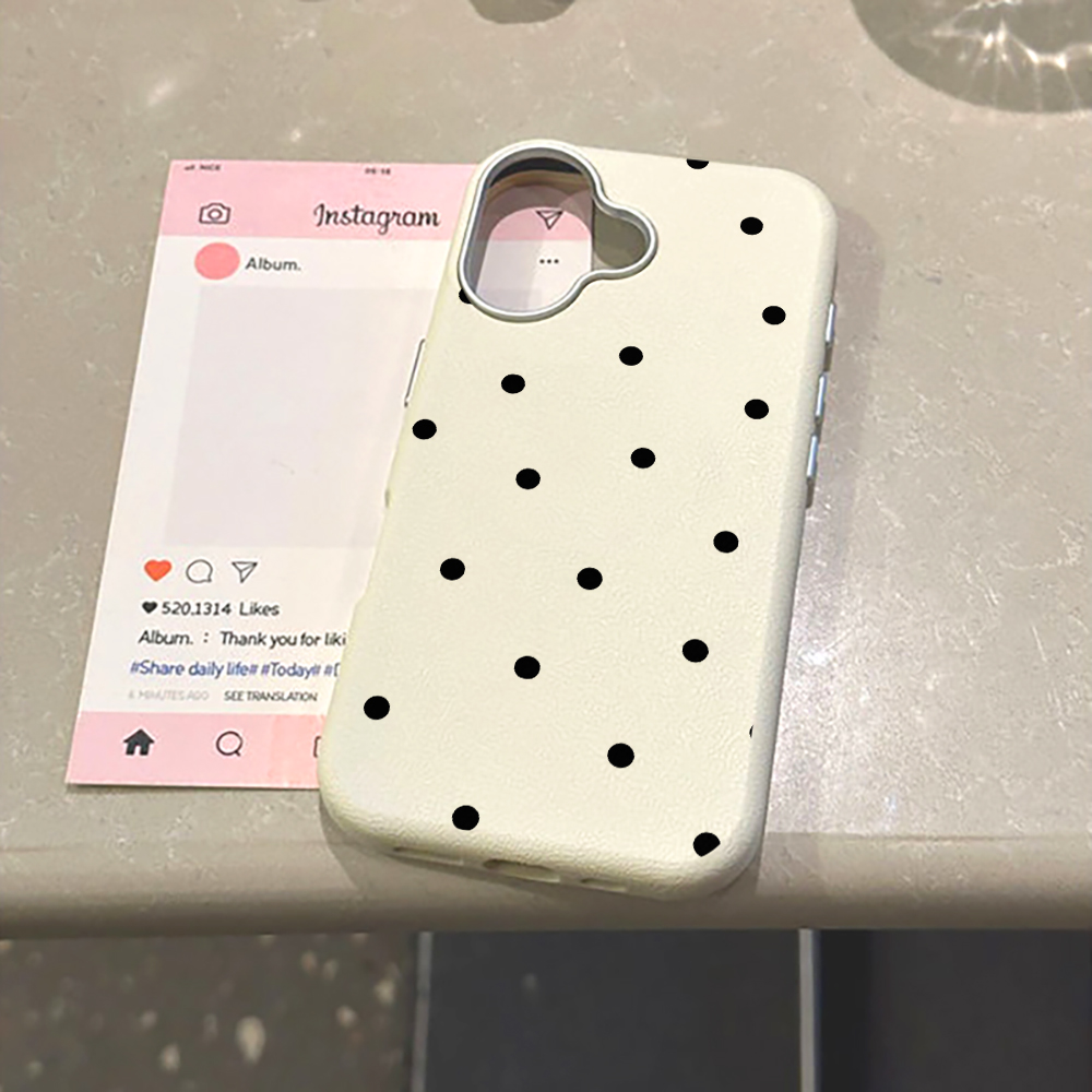 Casing Ponsel Polkadot Hitam M - Phone Cases Xiaomi 15 ulasan dan harga