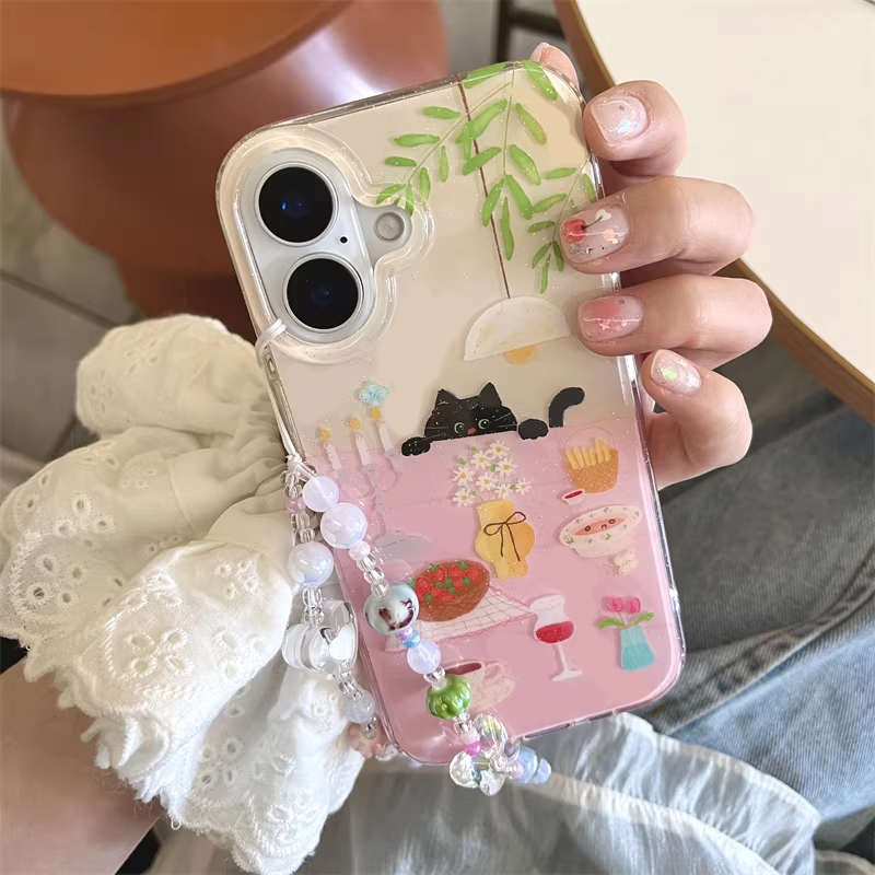 Casing HP Kartun Kucing Hitam  - Phone Cases Cool Girl ulasan dan harga
