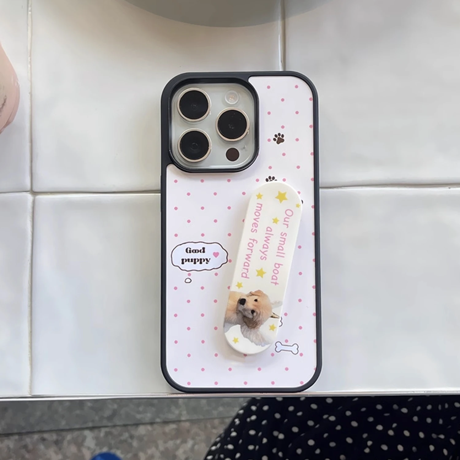 Casing HP INS Pink Wave Point  - Phone Cases With Stand ulasan dan harga